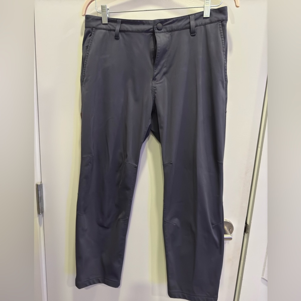 Rhone Gray Athleisure Pants Size 33 Waist 25.5” Inseam